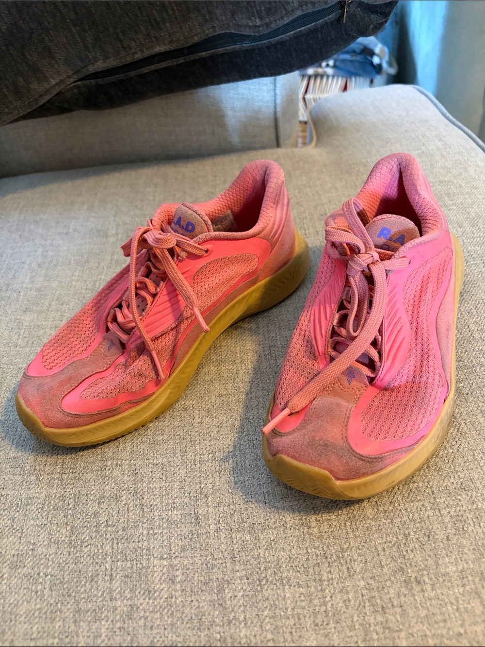 Women’s Pink Athletic Sneakers with Gum-Style Sole